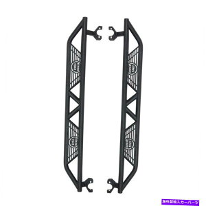 Nerf Bar 1941N07-18O[W[ṽSt̃{[hW/SsĂȃX`[TChXebv Sturdy Steel Side Steps Running Board w/Logo Since 1941 for 07-18 Wrangler Jeep