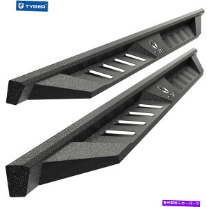Nerf Bar ^CK[t[[2005-2022g^^R}_uLujO{[ĥ߂ɃubNXebv Tyger Fury Steps Black for 2005-2022 Toyota Tacoma Double Cab Running Board