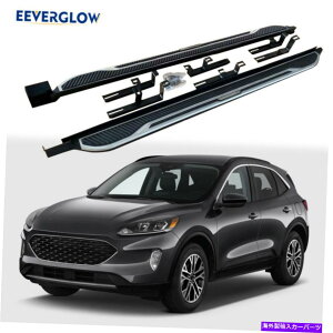 Nerf Bar �t�H�[�h�G�X�P�[�v2020 2021�����j���O�{�[�hnerf bar�A���~�j�E���ɓK������2��PCS�T�C�h�X�e�b�v 2 Pcs Side Steps Fits For Ford Escape 2020 2021 Running Board Nerf Bar Aluminum�y���s�A���i�z