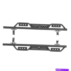 Nerf Bar 2PCS���ȃX�`�[���T�C�h�X�e�b�v�t�H�[�h�u�����R2021 2022 4DR�̍L���h���b�v���� 2PCS Sturdy Steel Side Step Wide Drop Replacement for Ford Bronco 2021 2022 4DR�y���s�A���i�z