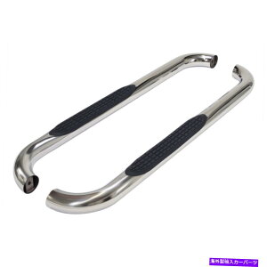 Nerf Bar 2015-19tH[hF-150/250/350WLû߂3pbhXebvnerf bar 3in Round Bent w/1 Pad Step Nerf Bar for 2015-19 Ford F-150/250/350 Standard Cab