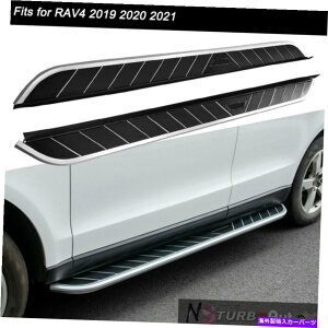 Nerf Bar RAV4 2019 2020 2021jO{[hTChXebvNERFo[vbgtH[ɓK2PCS 2pcs Fits for RAV4 2019 2020 2021 Running Boards Side Step Nerf Bar Platform