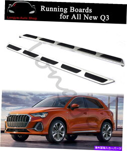 Nerf Bar 2PCS�����j���O�{�[�h�T�C�h�X�e�b�v�i�[�t�o�[�̓A�E�f�B���ׂĐV����Q3 2019-2023�ɓK�����܂� 2PCS Running Boards Side Step Nerf Bars fits for Audi All New Q3 2019-2023