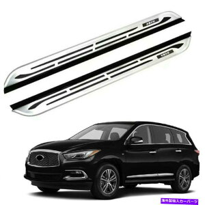 Nerf Bar Infiniti JX35 QX60 2013-2021ŒTChXebvjO{[hNERFo[ɓKĂ2PCS 2Pcs Fit for Infiniti JX35 QX60 2013-2021 Fixed Side Step Running Board Nerf Bar