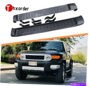 Nerf Bar g^FJN[U[2007-2014ubNjO{[hNERFo[ɓKTChXebv Side Steps Fit for Toyota FJ Cruiser 2007-2014 Black Running Board Nerf Bar