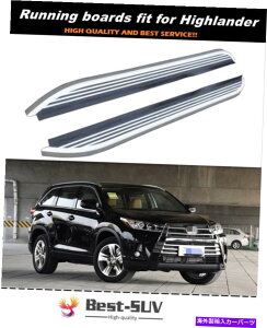 Nerf Bar g^nC_[N[K[2014-2019jO{[hTChXebvi[to[ɓK Fits for Toyota Highlander Kluger 2014-2019 Running Board Side Step Nerf Bar