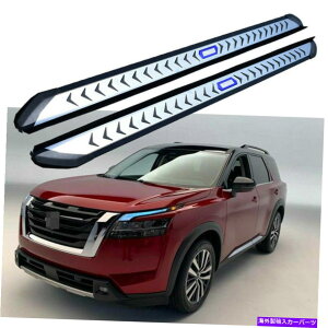 Nerf Bar YpXt@C_[2022+jO{[hTChXebvi[to[Ki2pcsɓK Fits for Nissan Pathfinder 2022+ Running Board Side Step Nerf Bar Stairs 2PCS