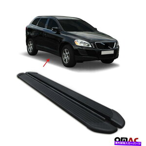 Nerf Bar jO{[h{{XC60 2009-2017TChXebvA~jEubN2x̃jO{[ho[ Running Boards Nerf Bars For Volvo XC60 2009-2017 Side Steps Aluminum Black 2x