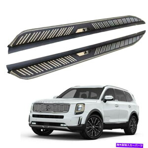 Nerf Bar 2PCS�Œ胉���j���O�{�[�hNERF�o�[�t�b�g�T�C�h�X�e�b�v2019-2022 Kia Telluride�̃t�B�b�g 2Pcs Fixed Running Board Nerf Bar Foot Side Step Fit for 2019-2022 KIA Telluride�y���s�A���i�z
