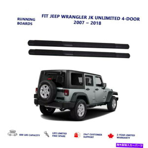 Nerf Bar 2PCSTChXebvNERFo[2007-2018̃tBbgW[vO[JK Unlimited4hA 2Pcs Side Step Nerf Bars Fits For 2007-2018 Jeep Wrangler JK Unlimited 4-Door