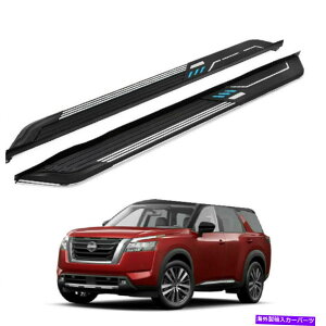Nerf Bar 2PCSŒTChXebvYpXt@C_[2022 2023jO{[hNERFo[̓K 2Pcs Fixed Side Step Fits for Nissan Pathfinder 2022 2023 Running Board Nerf Bar