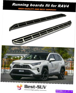 Nerf Bar g^RAV4 2019 2020 2020hATChXebvjO{[hNERFo[ɓK2PC 2Pcs Fit for Toyota RAV4 2019 2020 2021 Door Side Step Running Board Nerf Bar