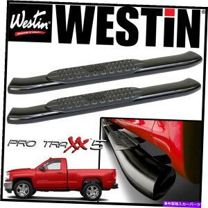 Nerf Bar Westin Pro Traxx 5 �ȉ~�`��nerf�X�e�b�v�o�[2014-2018 Chevy Silverado���M�����[�L���u Westin Pro Traxx 5 Oval Nerf Step Bars 2014-2018 Chevy Silverado Regular Cab�y���s�A���i�z
