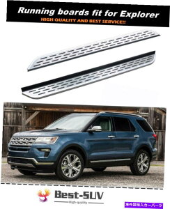Nerf Bar Ford Explorer 2011-2019 Side Step Nerf Bar Protector��2PCS�����j���O�{�[�h�t�B�b�g 2PCS Running Board fits for Ford Explorer 2011-2019 Side Step Nerf Bar Protector