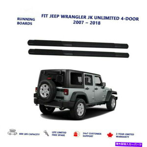 Nerf Bar 2PCSTChXebvNERFo[2007-2018̃tBbgW[vO[JK Unlimited4hA 2Pcs Side Step Nerf Bars Fits For 2007-2018 Jeep Wrangler JK Unlimited 4-Door