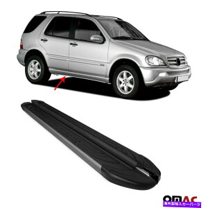 Nerf Bar {[hsĂTChXebvnerf bars black 2 pcsBZfXML W163 1998-2005̏ꍇ Side Steps Running Boards Nerf Bars Black 2 Pcs. For Mercedes ML W163 1998-2005