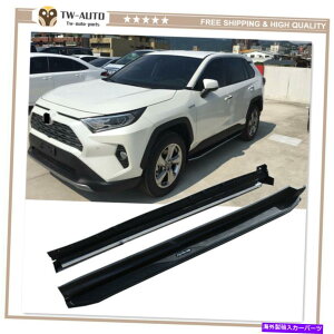 Nerf Bar 2PCSjO{[hTChXebvg^RAV4 RAV-4 2019 2020 2021ɓKĂ܂ 2Pcs Running Board Side Steps Nerf Bar Fit for Toyota RAV4 RAV-4 2019 2020 2021