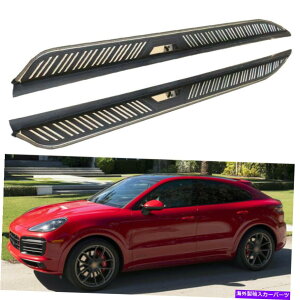 Nerf Bar jO{[h̓JCGkN[y2019-2022TChXebvi[to[veN^[ɓK܂ Running Boards fits for Cayenne Coupe 2019-2022 Side Steps Nerf Bars Protector