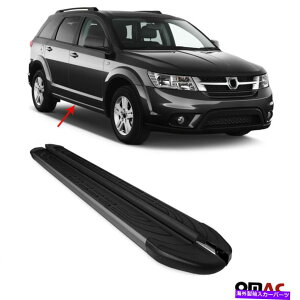 Nerf Bar �{�[�h�����s���Ă���T�C�h�X�e�b�vnerf bars black 2 pcs�B Fiat Freemont 2009-2021�̏ꍇ Side Steps Running Boards Nerf Bars Black 2 Pcs. For Fiat Freemont 2009-2021�y���s�A���i�z