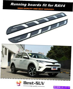 Nerf Bar g^RAV4ɓK2PC 2016-2018hATChXebvjO{[hNERFo[ 2Pcs Fit for Toyota RAV4 2016-2018 Door Side Step Running Board Nerf Bar