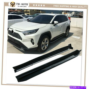 Nerf Bar 2PCSjO{[hTChXebvg^RAV4 RAV-4 2019 2020 2021ɓKĂ܂ 2Pcs Running Board Side Steps Nerf Bar Fit for Toyota RAV4 RAV-4 2019 2020 2021