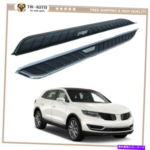 Nerf Bar J[MKX 2016-2018ŒhATChXebvi[to[jO{[hɓKĂ2PCS 2Pcs Fits for Lincoln MKX 2016-2018 Fixed Door Side Step Nerf Bar Running Board