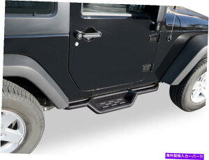 Nerf Bar 07-18̃ubNTChXebvi[to[W[vO[jk2dr Black Side Step Nerf Bars For 07-18 Jeep Wrangler JK 2Dr