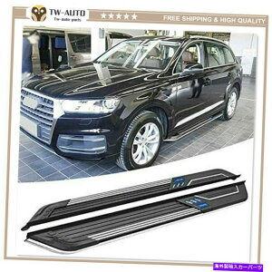 Nerf Bar AEfBQ7 2016-2019 NERFo[jO{[hhATChXebvvbgtH[ɓKyA Pair Fit for Audi Q7 2016-2019 Nerf Bar Running Board Door Side Step Platform