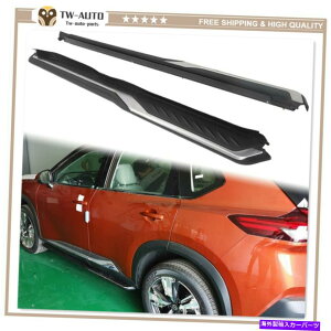 Nerf Bar 2PC͓YXgCROGUE T33 2021 2022jO{[hTChXebvnerfo[ɓKĂ܂ 2Pcs Fit for Nissan X Trail Rogue T33 2021 2022 Running Board Side Step Nerf Bar