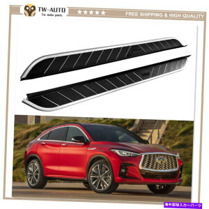 Nerf Bar Infiniti QX55 2021 2022�Œ�T�C�h�X�e�b�v�����j���O�{�[�hNERF�o�[�ɓK���Ă���2PCS 2Pcs Fits for Infiniti QX55 2021 2022 Fixed Side Step Running Board Nerf Bar�y���s�A���i�z