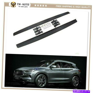 Nerf Bar CtBjeBQX50 2019 2020 2021ɓK{[hnerf bar̃jO{[hŒ肵TChXebv Fixed Side Step Running Board Nerf Bar Fit for Infiniti QX50 2019 2020 2021