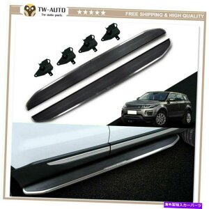 Nerf Bar 2PCS�����j���O�{�[�h�h�A�T�C�h�X�e�b�vNERF�o�[�t�B�b�g�����W���[�o�[Evoque 2011-2018 2Pcs Running Board Door Side Step Nerf Bar Fit for Range Rover Evoque 2011-2018�y���s�A���i�z