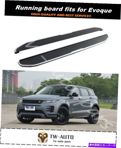 Nerf Bar LR�����W���[�o�[Evoque 2019-2021�T�C�h�X�e�b�vNERF�o�[�̃����j���O�{�[�h�t�B�b�g Running Board fits for LR Range Rover Evoque 2019-2021 Side Step Nerf Bar�y���s�A���i�z