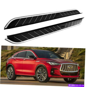 Nerf Bar Infiniti QX55 2021 2022�Œ�T�C�h�X�e�b�v�����j���O�{�[�hNERF�o�[�ɓK���Ă���2PCS 2Pcs Fits for Infiniti QX55 2021 2022 Fixed Side Step Running Board Nerf Bar�y���s�A���i�z