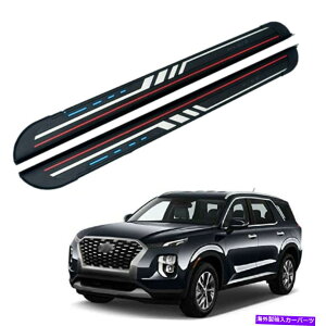 Nerf Bar q_CpZ[h2020-2023Œnerfo[TChXebvjO{[hɓK 2Pcs Fits for Hyundai Palisade 2020-2023 Fixed Nerf Bar Side Step Running Board
