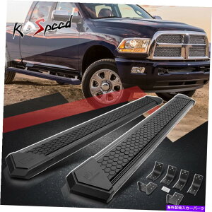 Nerf Bar J2 8 �u���b�NSS�����j���O�{�[�h�T�C�h�X�e�b�v09-20�_�b�W�����N���[�L���u4DR�̂��߂�nerf�o�[ J2 8 Black SS Running Board Side Step Nerf Bar for 09-20 Dodge Ram Crew Cab 4Dr�y���s�A���i�z