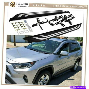 Nerf Bar ׂĂ̐VRAV4 2019 2020TChXebvjO{[hNERFo[veN^[K[hɓK Fits for All New RAV4 2019 2020 Side Step Running Board Nerf Bar Protector Guard