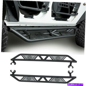 Nerf Bar 07-18̑bubNTChXebvi[to[jO{[hW[vO[JK 4hA Armor Black Side Step Nerf Bar Running Board for 07-18 Jeep Wrangler JK 4 Door