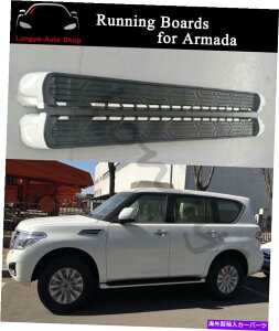 Nerf Bar ���Y�A���}�_2017-2022�T�C�h�X�e�b�v�����j���O�{�[�hNERF�o�[�v���e�N�^�[�ɓK�� Fits for Nissan Armada 2017-2022 Side Step Running Boards Nerf Bar Protector