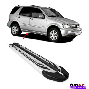 Nerf Bar {[hsĂTChXebvnerf barsA~jE2 pcs for mb m class w163 1998-2005 Side Steps Running Boards Nerf Bars Aluminum 2 Pcs For MB M Class W163 1998-2005