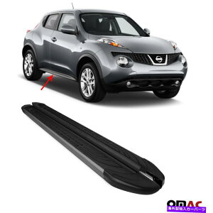 Nerf Bar {[hsĂTChXebvnerf bars black 2 pcsBYW[N2011-2017̏ꍇ Side Steps Running Boards Nerf Bars Black 2 Pcs. For Nissan Juke 2011-2017
