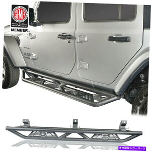 Nerf Bar W[vO[JL 18-22 4hÂ߂̃{[hnerfo[sĂX`[`[u[TChXebv Steel Tubular Side Step Running Board Nerf Bar For Jeep Wrangler JL 18-22 4-door