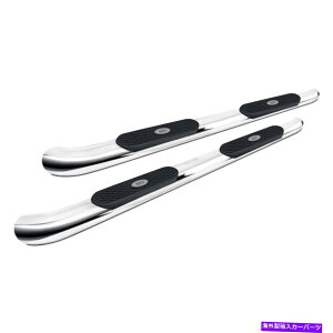 Nerf Bar �V�{���[�R�����h15-21���r��S224051-2 4 �L���u�̒��������ȉ~�`�̃T�C�h�o�[ For Chevy Colorado 15-21 Aries S224051-2 4 Cab Length Polished Oval Side Bars�y���s�A���i�z