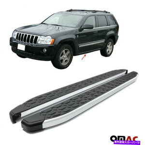Nerf Bar �{�[�h�����s���Ă���T�C�h�X�e�b�vALU�B Jeep Grand Cherokee 2005-2010�p��Nerf Bars 2 PC Side Steps Running Boards Alu. Nerf Bars 2 Pcs For Jeep Grand Cherokee 2005-2010�y���s�A���i�z
