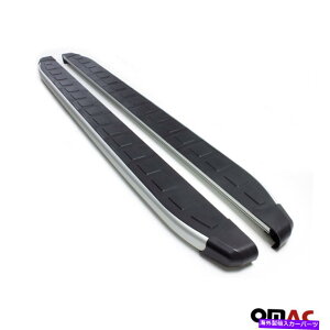 Nerf Bar �T�C�h�X�e�b�vNERF�o�[�́A���Y���[�O2008-2014 ALU�̃{�[�h�����s���Ă��܂��B 2 PCS�u���b�N Side Step Nerf Bars Running Boards For Nissan Rogue 2008-2014 Alu. 2 Pcs Black�y���s�A���i�z