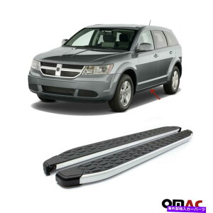 Nerf Bar �{�[�h�����s���Ă���T�C�h�X�e�b�vnerf bars aluminum 2 pcs�B Dodge Journey 2009-2021�p Side Steps Running Boards Nerf Bars Aluminum 2 Pcs. For Dodge Journey 2009-2021�y���s�A���i�z