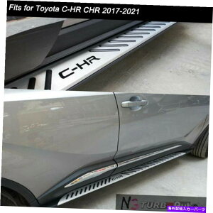 Nerf Bar 2PCShATCh{[hNERFo[̃jOg^C-HR CHR 2017-2021 2Pcs Door Side Steps Running Board Nerf Bar Fits for Toyota C-HR CHR 2017-2021