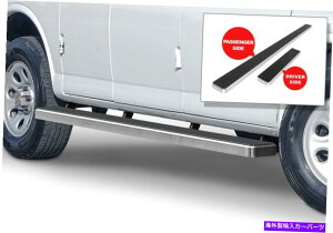 Nerf Bar iboard�����j���O�{�[�h5�C���`�V���o�[�t�B�b�g03-22�V�{���[�G�N�X�v���XGMC�T�o�i iBoard Running Boards 5 inches Silver Fit 03-22 Chevy Express GMC Savana