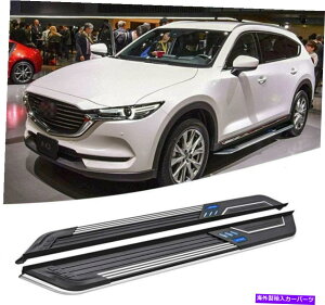 Nerf Bar }c_CX-8 CX 8 2017-2021hATChXebvjO{[hNERFo[ɓK2PC 2Pcs Fit for Mazda CX-8 CX 8 2017-2021 Door Side Step Running Board Nerf Bar