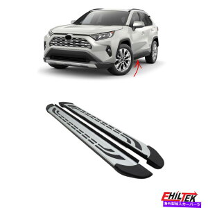 Nerf Bar g^RAV4̃jO{[h2018-2022lto[A~jEVo[2x Running Boards For Toyota RAV4 2018-2022 Nerf Bars Aluminum Silver 2x